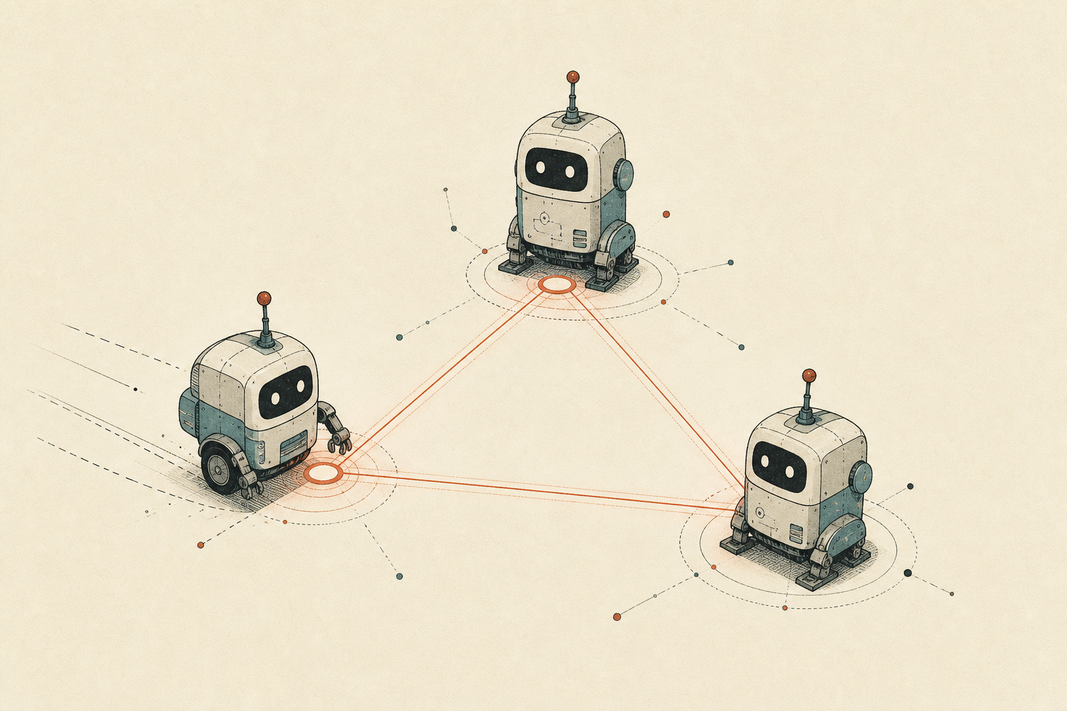 Three machines form a direct mesh network.